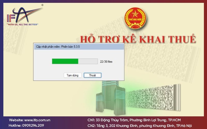 Cài đặt và cập nhật phần mềm HTKK