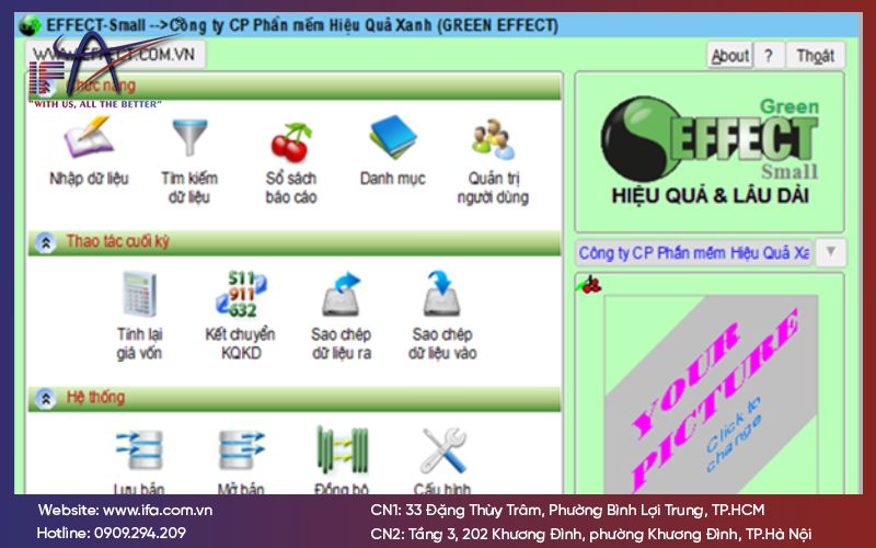 Giới thiệu phần mềm kế toán Effect