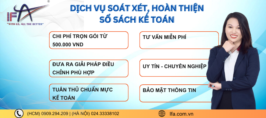 Dịch vụ soát xét, hoàn thiện sổ sách kế toán